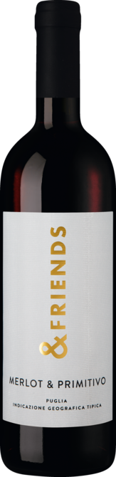 Friends & Grapes Merlot-Primitivo 2022, Apulien, Halbtrocken